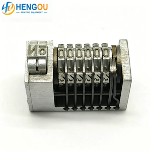 Máquina de numeración de 6 dígitos Cicero 4x8, tipo gótico hacia atrás, últimos 2 bits, máquina de impresión Offset ajustable, piezas de repuesto - Product Image 1