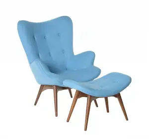 현대 북유럽 간단한 작은 곰 꽃잎 디자인 침실 발코니 휴식 소파 의자 만들기