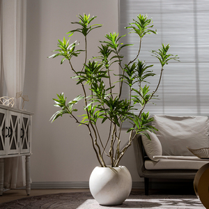 Planta <span class=keywords><strong>de</strong></span> bambú artificial árbol simulado <span class=keywords><strong>con</strong></span> maceta bonsái <span class=keywords><strong>plantas</strong></span> <span class=keywords><strong>de</strong></span> plástico decoración <span class=keywords><strong>de</strong></span> la casa <span class=keywords><strong>interior</strong></span> <span class=keywords><strong>plantas</strong></span> artificiales verdes decorativas - Product Image 4