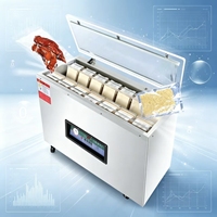 Machine d'emballage sous vide carrée pour sacs en forme de brique de riz, machine d'emballage sous vide pour emballages en briques