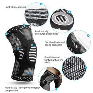 Meilleure genouillère pour hommes et femmes, coudières et genouillères pour la course à pied, le basketball, l'haltérophilie, la salle <span class=keywords><strong>de</strong></span> sport, le sport, soutien du genou - Product Image 4