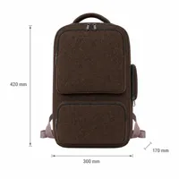 Sac à dos pour ordinateur portable imperméable en polyester, 36-59 L, unisexe, pour le bureau, les voyages