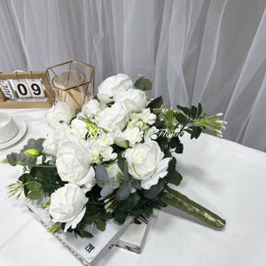 Fleurs artificielles DKB à prix abordable pour bouquet de mariée, roses éternelles, bouquet de mariée tendance - Product Image 5