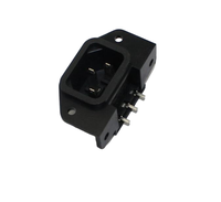 Prise d'alimentation C14 IEC60320, prise d'entrée C13, 10A 250V, montage à vis, connecteur de prise AC 3 broches pour PDU, armoire UPS