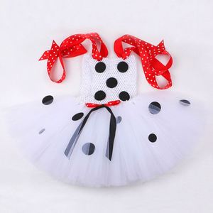 Costume de chien Dalmatien fantaisie très populaire pour enfants, déguisement d'Halloween, robe tutu tachetée pour chiot, vêtements de fête pour bébé fille - Product Image 6