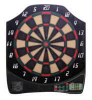 Nouvelle conception tendance : Cible de fléchettes électronique LCD avec 21 jeux, capacité de 8 joueurs, pour les pays anglophones, exportation, modèle JWIT A-82