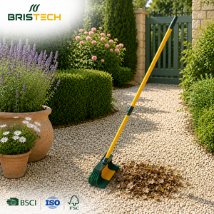 Balais et râteaux de nettoyage robustes en bois pour <span class=keywords><strong>terrasse</strong></span> extérieure, pour béton et sols durs - Product Image 1