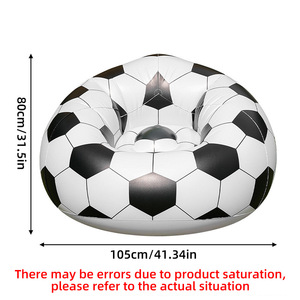 Hot Sale <b>Inflatable</b> Football & Basketball Shaped PVC Material <b>Sofa</b> Adult Lazy Recliner Indoor Outdoor Model SF370 - Product Image 4