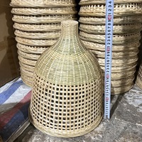 Abat-jour en osier naturel fait main, luminaire suspendu vintage, style ferme américaine, pour restaurant, décoration intérieure, éclairage suspendu