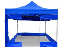 Tente de réception professionnelle 2x3 3x4 3x4.5 avec porte automatique et parois latérales escamotables pour extérieur