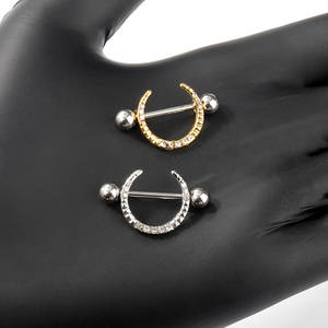 Pezón de cristal de acero inoxidable, joyería perforada, PVD, pezón Sexy, joyería perforada, anillo de pecho para mujer - Product Image 6