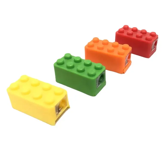 Oem Mainan Blok Warna Lucu Lucu Lucu Pengasah Pensil Aman Lucu Menghemat Waktu Rautan Pensil