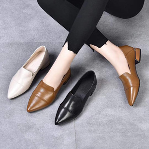 Zapatos de tacón alto para mujer, de cuero mate, con suela de goma, plataforma y base gruesa. Adecuado para ocasiones formales. - Product Image 4