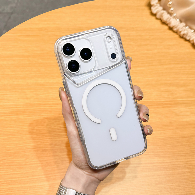 Translucent Anti-Yellow TPU Magnetic Phone Case Ultra-Slim Shockproof Drop-Resistant Protective Cover for iPhone Multiple Colors
