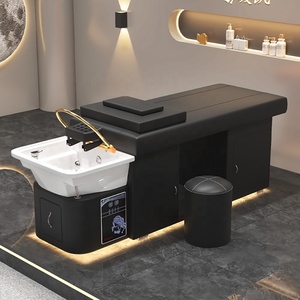 Cama de Champú para Spa de Cabeza de Lujo Estilo Japonés Moderno para Salón de Belleza y Barberías - Product Image 2