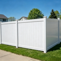 FenTech 6x8 pieds, écran d'intimité extérieur en PVC blanc, clôture écologique et durable