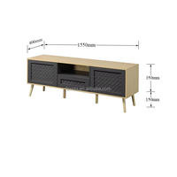 Meuble TV moderne en bois avec rangement pour salon, hôtel et chambre à coucher