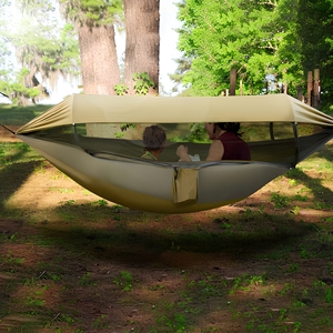 <span class=keywords><strong>Hamac</strong></span> de camping et de <span class=keywords><strong>randonnée</strong></span> en nylon léger, portable, respirant, avec <span class=keywords><strong>moustiquaire</strong></span> intégrée et motif personnalisé – Vente en gros - Product Image 6
