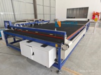 Table de découpe de verre plat semi-automatique professionnelle avec plusieurs lames pour verre architectural