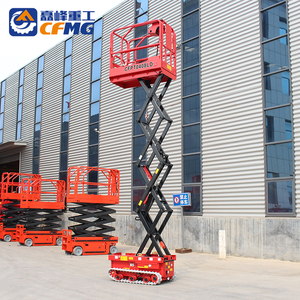 Cfmg nhà sản xuất loại nhỏ Điện người đàn ông nâng <span class=keywords><strong>Crawler</strong></span> theo dõi địa hình gồ ghề Scissor thang máy nền tảng cho trên không làm việc - Product Image 5