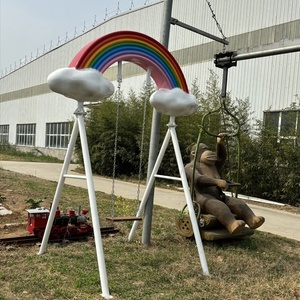Balançoires d'intérieur romantiques nuage blanc arc-en-ciel bord de mer Design équipement de photographie populaire enfants Shopping installations du parc d'attractions - Product Image 3