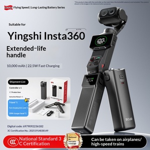 Feimaotui - Batería Externa <span class=keywords><strong>de</strong></span> 10000 mAh con Agarre para Insta360 Luna Ultra/Pro Series, Carga Rápida <span class=keywords><strong>de</strong></span> 22.5 W, Batería <span class=keywords><strong>de</strong></span> Respaldo <span class=keywords><strong>de</strong></span> Larga Duración - Product Image 1