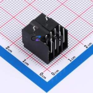 5608BG-001H141PT000 Wire-to-Board Pin Header Bent Lead Through Hole,P=2.5mm Connector 2x4P 2.5mm Right Angle Insert 8P - Product Image 2