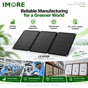 Panel Solar Plegable de 30W, 23% de Eficiencia, Monocristalino, USB Tipo C, IP67, Cargador Portátil para Camping, Senderismo y Uso en Exteriores - Product Image 2