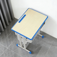 Ensemble de bureau et chaise d'école réglables, table d'étude pour étudiants, mobilier de classe pour enfants avec tiroir de rangement