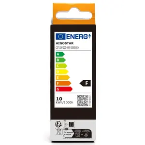 Lampadina LED C37 E14 10W 3000K, luce calda ed efficiente, ideale per l'illuminazione ambientale in case e negozi. - Product Image 2