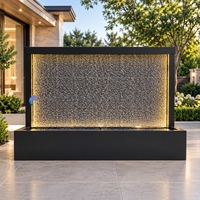 Fontaine murale en pierre d'ardoise naturelle personnalisée, cascade, décoration de paysage pour hôtel, villa, jardin, intérieur et extérieur
