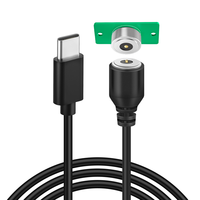 USB C a conector magnético recto redondo 12V 3A Cable de carga rápida con placa PCB
