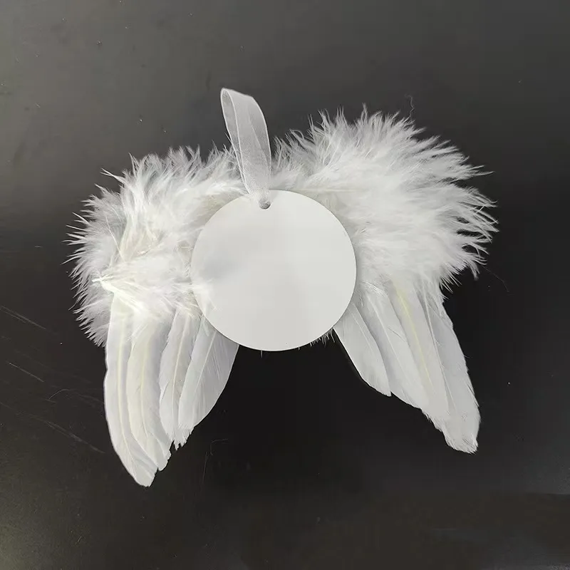 Ornements d'ailes d'ange en forme de plume, cadeau de noël populaire