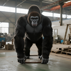 Grande Gorilla Animatronico Realistico per Spazi Pubblici, Centri Commerciali, Parchi Giochi, Parchi Avventura, Aeroporti e <span class=keywords><strong>Zoo</strong></span> - Product Image 3