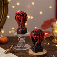 Lilin Tengkorak Halloween Beraroma, Lilin Pilar Buatan Tangan, Hiasan Kepala Tengkorak, Dekorasi Meja, Horor Seram, Pesta Rumah, Hadiah Gotik