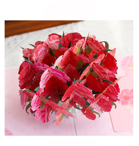 Carte de vœux pop-up 3D fleur bouquet mère en papier, avec note, estampage doré et DIY pour femmes - Offre spéciale - Product Image 5