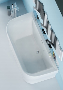 Vanna Porcelana SPA Bañera pequeña Masaje 1,5 m Baño independiente Bak Mandi Banheiro <span class=keywords><strong>Com</strong></span> Banheira Badkuip Vrijstaand - Product Image 5