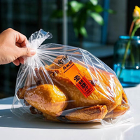 Sacs en plastique refermables de petite taille, adaptés aux aliments, avec fond plat, pour le stockage du poulet rôti, sacs refermables