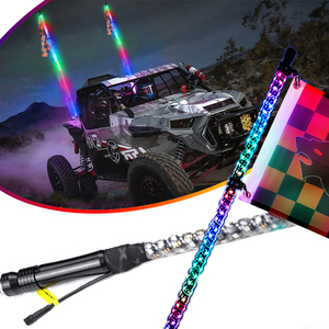 Lumière LED en spirale de poursuite des rêves, 3, 4, 5 pieds, pour RZR, ATV, antenne de drapeau, lumières pour camion, buggy, tout-terrain, <span class=keywords><strong>dune</strong></span> de sable - Product Image 1