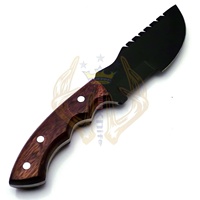 Couteau tactique de chasse et de camping SIZZCO en gros, OEM, en acier enduit de poudre, manche en bois dur, qualité industrielle, garantie 3 ans
