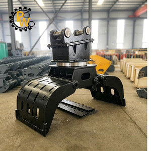 Pince à roche hydraulique rotative renforcée pour excavatrice de 15 à 25 tonnes, pince à <span class=keywords><strong>pierre</strong></span> universelle, accessoire d'excavatrice PW - Product Image 3