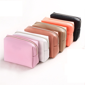 Portatile sacchetto di trucco pennello organizzatore per i viaggi dell'unità di elaborazione in pelle saffiano borsa di modo sacchetto cosmetico borsa da toilette - Product Image 6