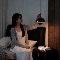 Lampe suspendue réglable en chrome noir de luxe Aisilan pour table à manger, îlot de cuisine, lampe suspendue LED