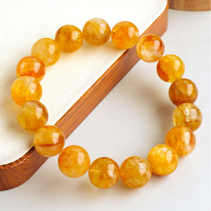 Wholesale Natural Full Golden <strong>Healer</strong> Quartz Beads Stone High Quality Full Yellow Crystal Bracelets for Gifts - Product Image 3