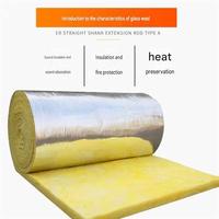 Rouleau de laine de verre en aluminium mince, rouleau de fibre de verre centrifugée insonorisant pour cloison de plafond