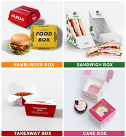 Emballage alimentaire biodégradable pour la restauration rapide, boîte à emporter en carton pour poulet frit
