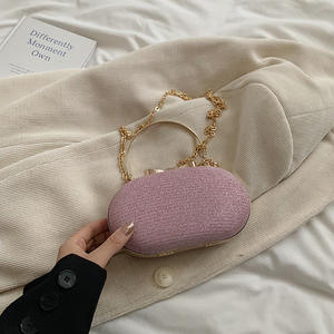 Sac de soirée rond de luxe haut de gamme pour femme, sac à bandoulière portable, sac messager à chaîne, sac de fête, vente chaude - Product Image 5