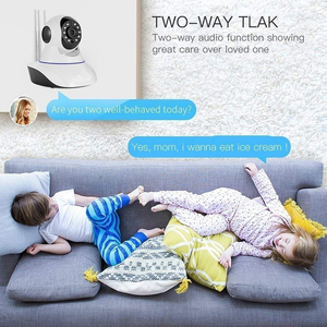 Camera mạng trong nhà wifi 1080p đầy đủ màu sắc tầm nhìn ban đêm phát hiện chuyển động âm thanh hai chiều PTZ CMOS cảm biến lưu trữ dữ liệu đám mây - Product Image 4