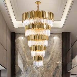 Modern Luxury Custom Project Chandelier <b>Light</b> Led Luxury Hotel <b>Large</b> Gold Crystal Chandeliers Luxury - Product Image 2
