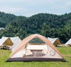 Biểu tượng tùy chỉnh 2 người cắm trại Lều chất lượng cao nhẹ ngoài trời Lều để bán